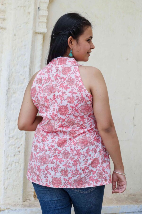 Champa Blossom V-Neck Kurti